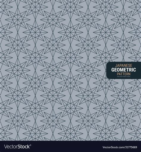 Traditional japanese geometric pattern Royalty Free Vector