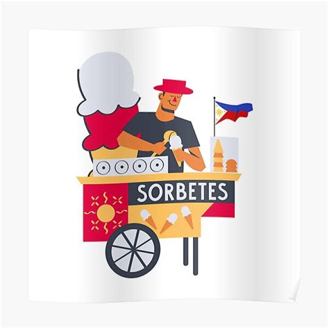 "Philippines Sorbetes Decal" Poster for Sale by Dekal | Redbubble