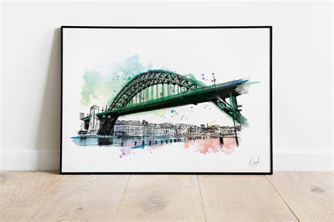 Set Of Three Newcastle Art Prints Tyne Bridge Angel of the | Etsy