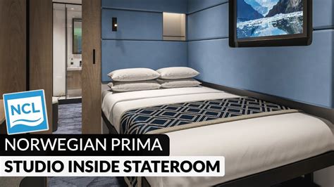 Norwegian Prima | Studio Inside Stateroom Walkthrough Tour & Review 4K | NCL PR1MA Category T1 ...