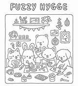 42  Fuzzy Hygge Coloring Pages Free Cute Drawings By Vivi Tinta sketch template