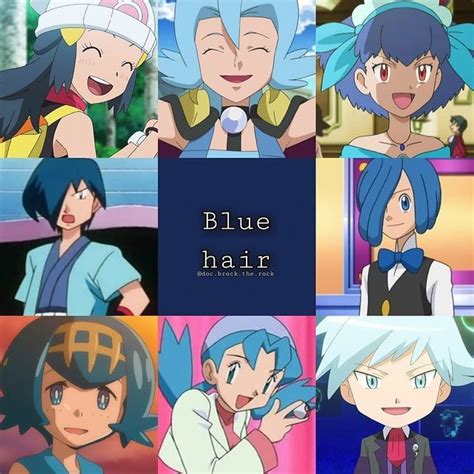 Some Blue hair Pokémon characters | Pokemon characters, Pokemon ...