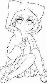 Girl Cartoon doodle Kawaii Anime coloring Page Cute Illustration  sketch template