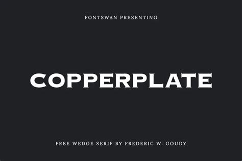 Copperplate Font Free Download | FontSwan