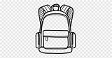 Coloring Backpack Books Pages Cliparts Color Clip Outline School  sketch template