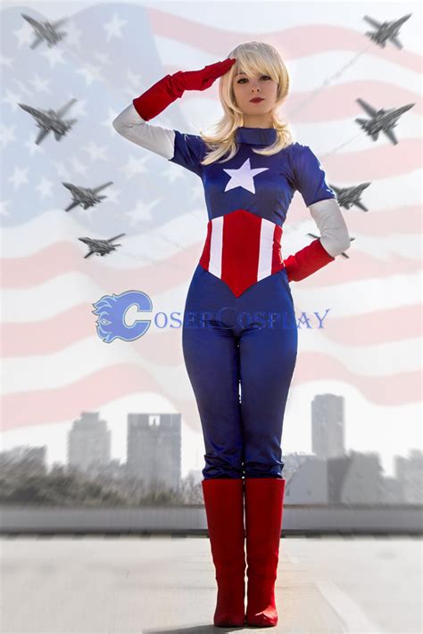 Captain America Halloween Costume Girls | cosercosplay.com