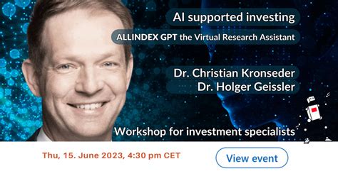 AI supported Investing | ALLINDEX GPT the Virtual Research Assistant