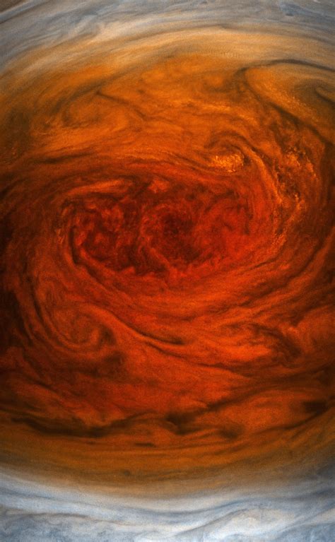 Close-up of the Jupiter's Great Red Spot from the Juno Spacecraft. : r/pics