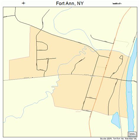 Fort Ann New York Street Map 3626704