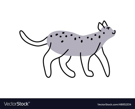 Cat mascot walking Royalty Free Vector Image - VectorStock