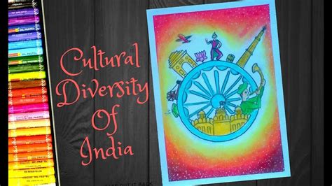 Cultural Diversity Of India Drawing