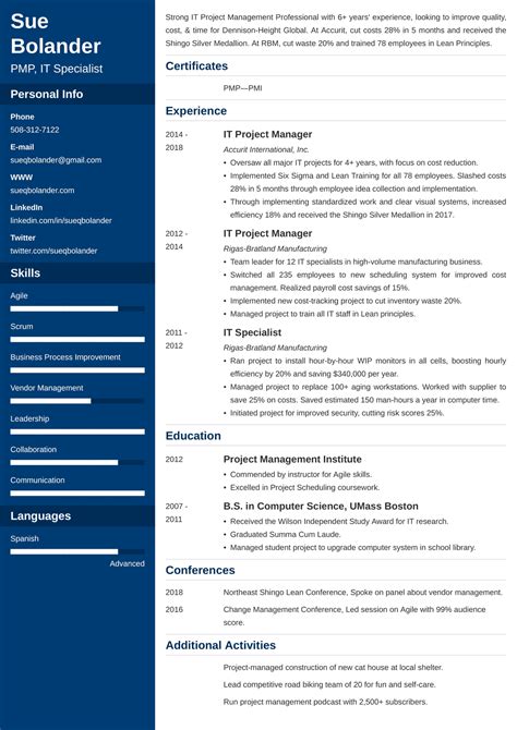 7 Project Manager CV Examples & Guide for 2024