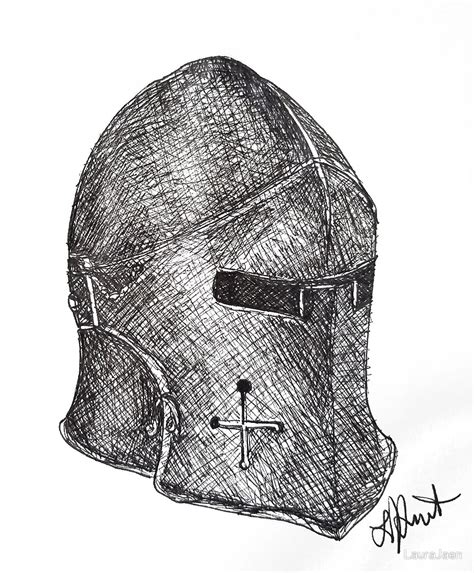 Medieval Helmet Drawing at PaintingValley.com | Explore collection of Medieval Helmet Drawing