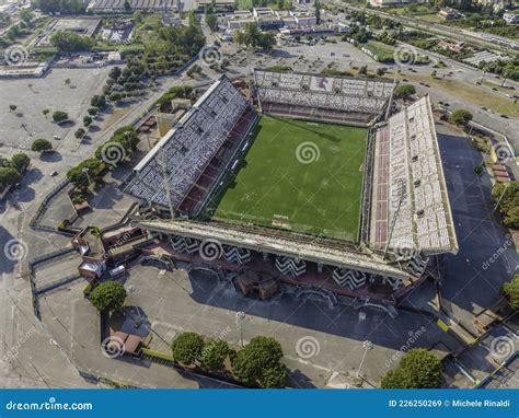 Salerno, Italy - 21 July 2021: Aerial View of Arechi Football Stadium ...