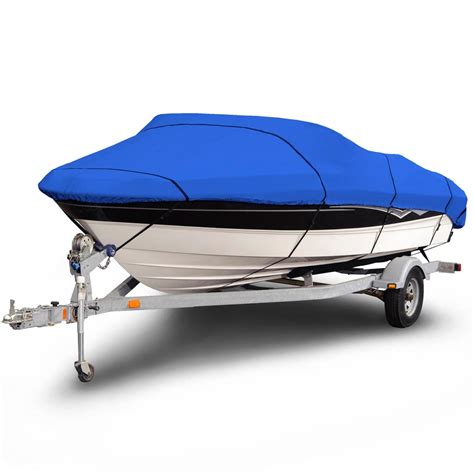 Budge Blue 12ft To 14ft 1200 Denier V-Hull Fishing Boat Cover