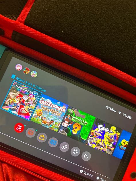 Nintendo switch OLED with 5 games, Video Gaming, Video Game Consoles, Nintendo on Carousell