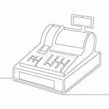 Cash Register Coloring Pages sketch template