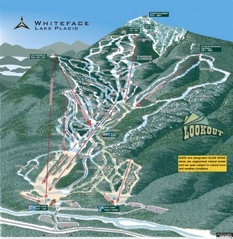 Whiteface Lake Placid Trail Map | Liftopia