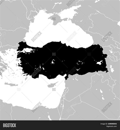 Turkey Neighboring Vector & Photo (Free Trial) | Bigstock