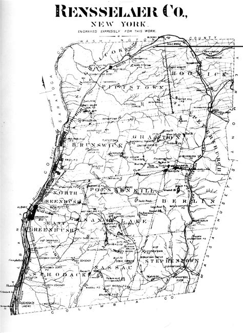 The map on this page is from History of Rensselaer Co., New York by ...