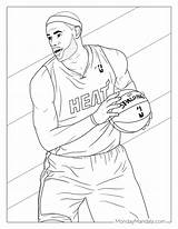 20 LeBron James Coloring Pages Free PDF Printables sketch template