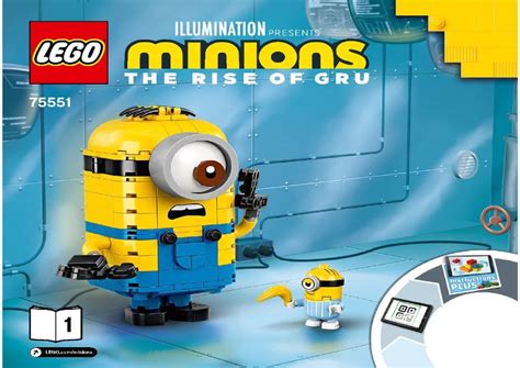 View LEGO® instruction 75551 Brick-built Minions and their Lair - LEGO ...