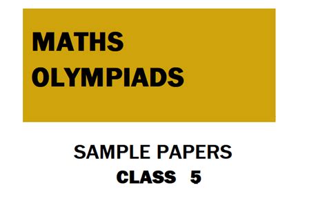 Maths Olympiad sample papers | Olympiad tester