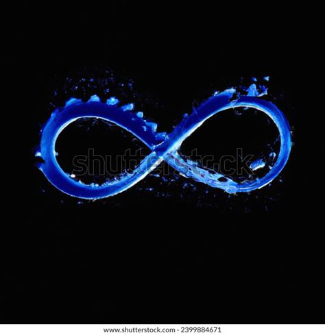 Minimalistic Infinity Symbol Realistic Water Splash AI-generated image ...