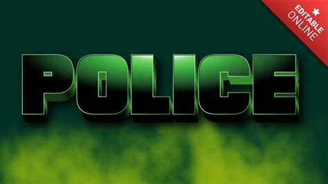 Police | Hulk | Text Effect Generator