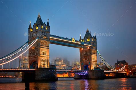 Night view of Tower Bridge Stock Photo by magone | PhotoDune