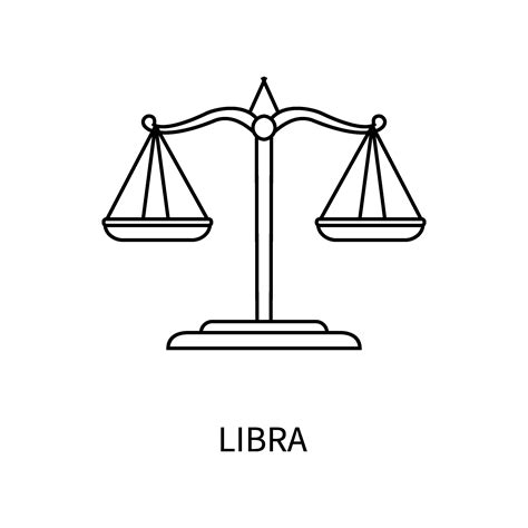 Libra Zodiac Symbol the Scales PNG File Download Digital - Etsy