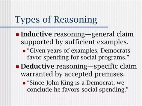 PPT - Types of Reasoning PowerPoint Presentation, free download - ID:1429248