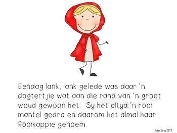 Afrikaans Rooikappie - Die Storie GRATIS by SpraakBorrel | TPT