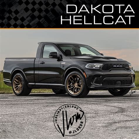 Dodge Ram Dakota Returns With Hellcat Engine in Sharp Rendering ...