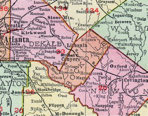 Rockdale County Map