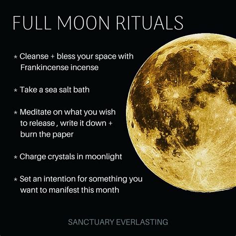 5 Full Moon Rituals - Sanctuary Everlasting