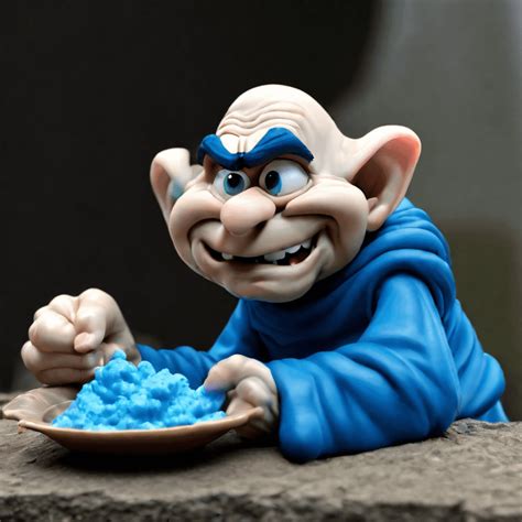 Gargamel eats some Smurfs : r/weirddalle