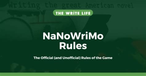 NaNoWriMo Rules You Need to Know