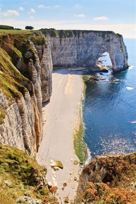 Cliffs of Etretat in Normandy, France. So much history, so much beauty. #travelbug #historybuff ...