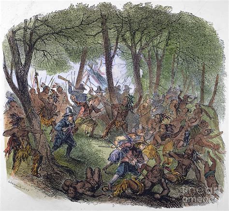 Algonquian Massacre, 1643 Photograph by Granger - Fine Art America