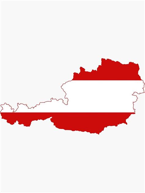 Austria Flag Map Sticker by limitlezz | Austria flag, Flag, Map