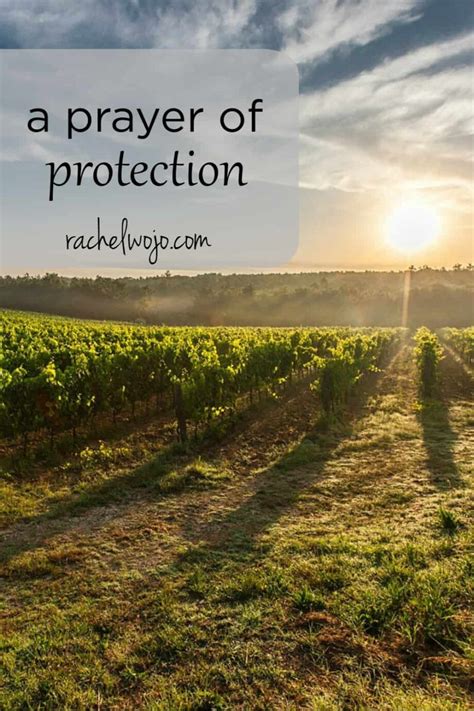 A Prayer of Protection - Rachel Wojo