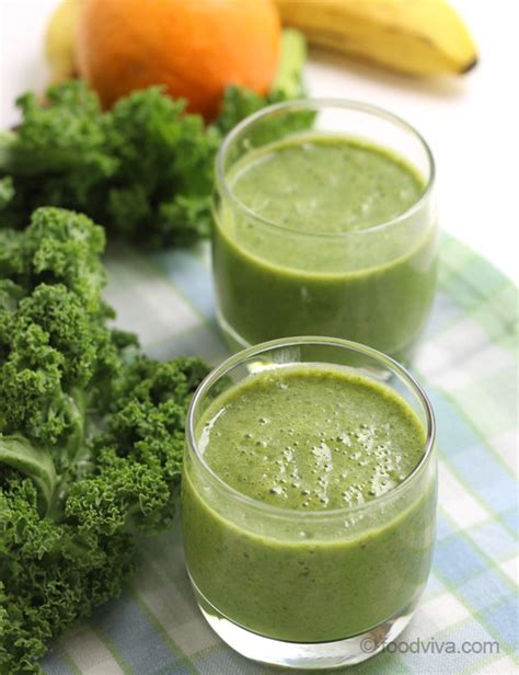 Healthy Kale Smoothie - Raw Kale Smoothie Recipe with Banana