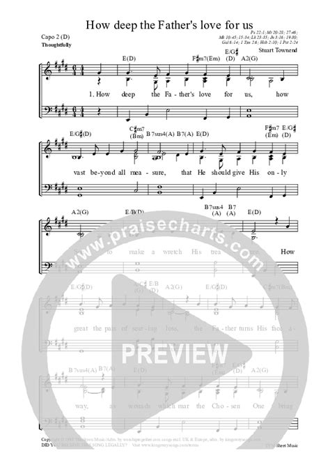 How Deep The Father's Love For Us Sheet Music PDF (Kelly Minter) - PraiseCharts