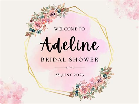 Free Printable Bridal Shower Welcome Yard Sign Templates, 50% OFF