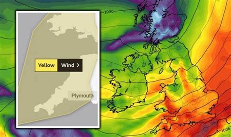 Met Office issues yellow weather warning for 60mph winds to hit parts of UK TONIGHT | Weather ...