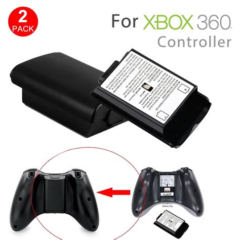 Visland AA for Xbox 360 Battery Pack, 2 Pack for AA Xbox 360 Controller ...