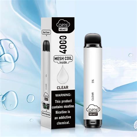 Airis Beast 4000 Puff Clear Unflavored Vape