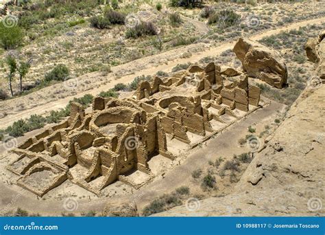 Chaco Canyon Ruins stock image. Image of archaeology - 10988117