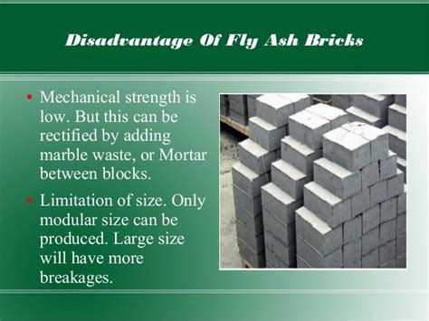 Manufacturing Process Of Fly Ash Bricks